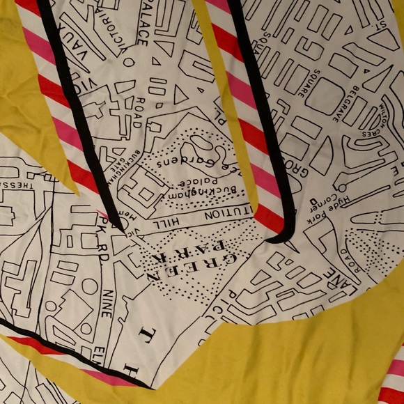 Burberry Multi London Map Silk Square Scarf/Wrap - Picture 14 of 14